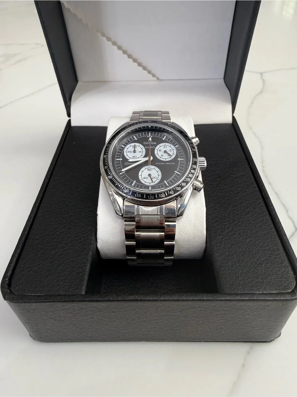 MoonSwatch MOD MISSION TO EARTH STAINLESS STEEL watch black dial